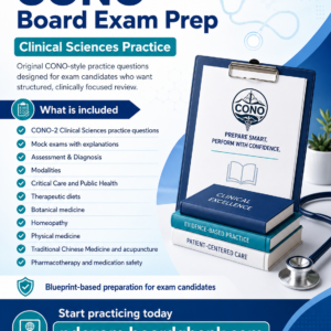 Product name: Ontario Clinical Sciences Examination / CONO II Package  Regular price: 99  Short description: Access to BoardQBank Ontario Clinical Sciences Examination / CONO II preparation package.  Description: Includes CONO II / Ontario Clinical Sciences Examination mock tests, clinical sciences review, assessment and diagnosis practice, modalities, critical care, and public health preparation.
